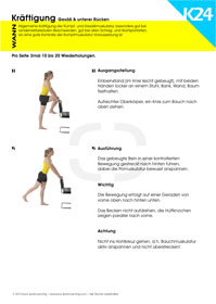 Gesäß und unteren Rücken kräftigen - Übung 3
