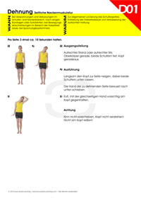 Dehnen seitliche Nackenmuskulatur