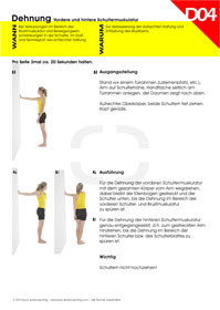 Stretching der vorderen und hinteren Schultermuskulatur