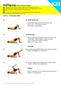 Gesäß und unteren Rücken kräftigen - Übung 2