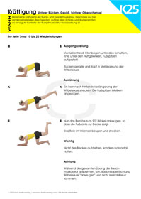 Gesäß und unteren Rücken kräftigen - Übung 4